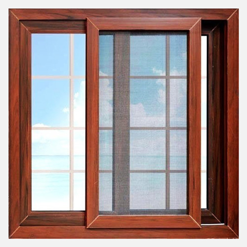 Wood Finish Aluminium Window